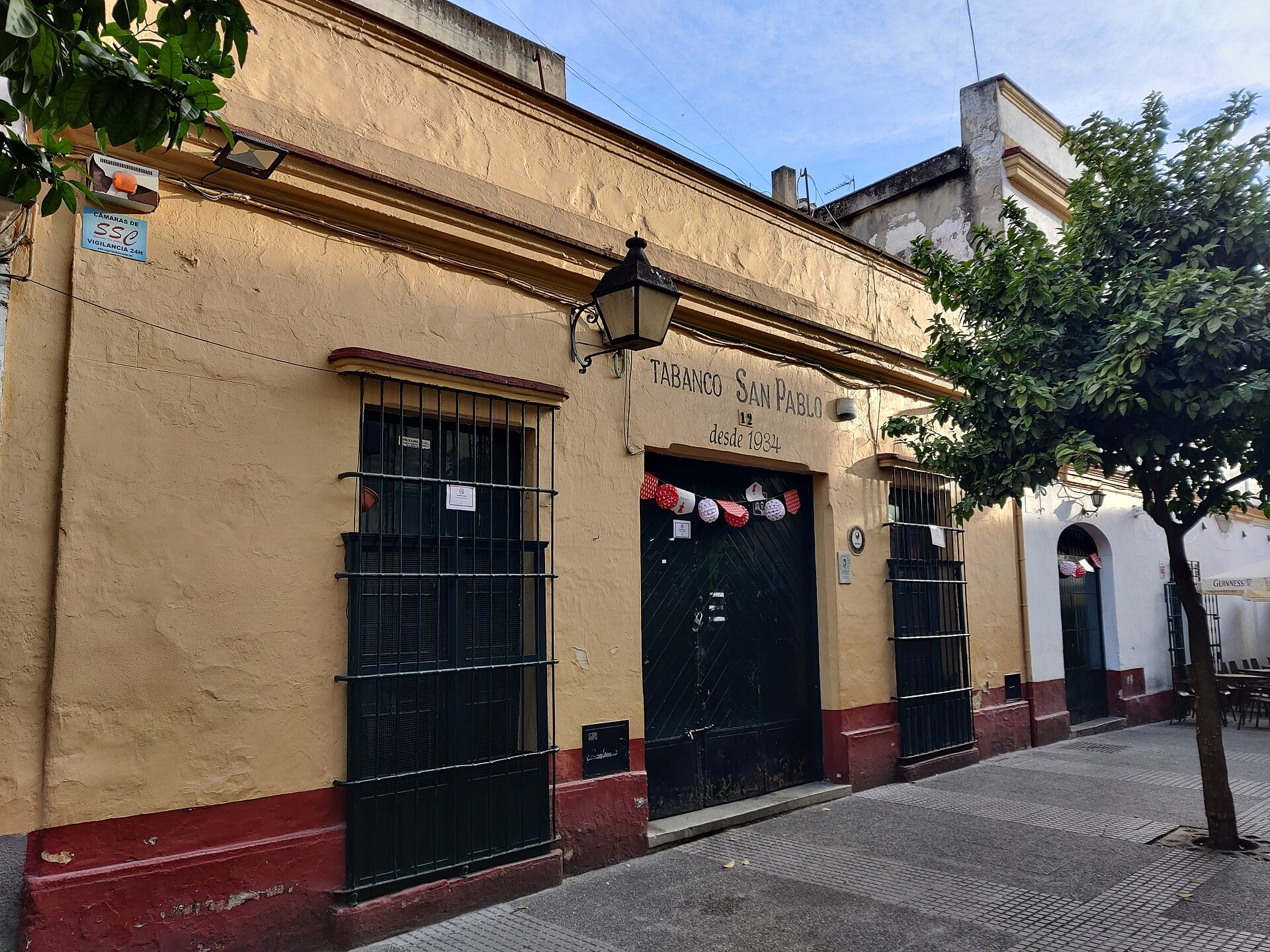 Fachada del Tabanco San Pablo en Jerez